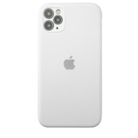 Чехол Silicone Case Full Camera на iPhone 11 Pro Max White